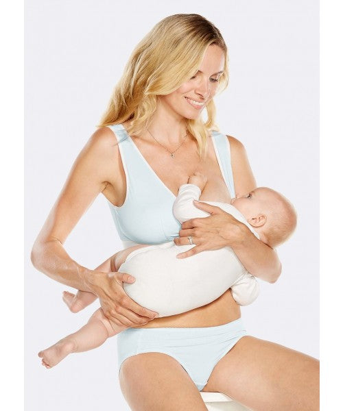 Mamaway - Antibacterial Crossover Sleeping & Nursing Bra with Cups (6569573220386)