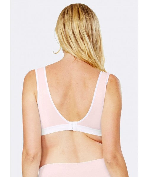 Mamaway - Antibacterial Crossover Sleeping & Nursing Bra with Cups (6569573220386)
