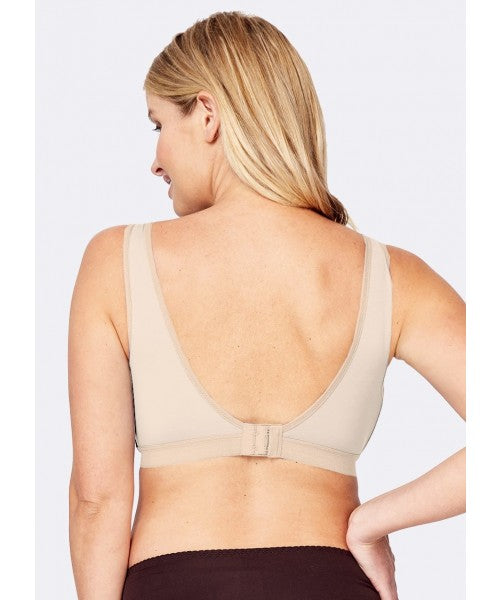 Mamaway - Antibacterial Crossover Sleeping & Nursing Bra with Cups (6569573220386)