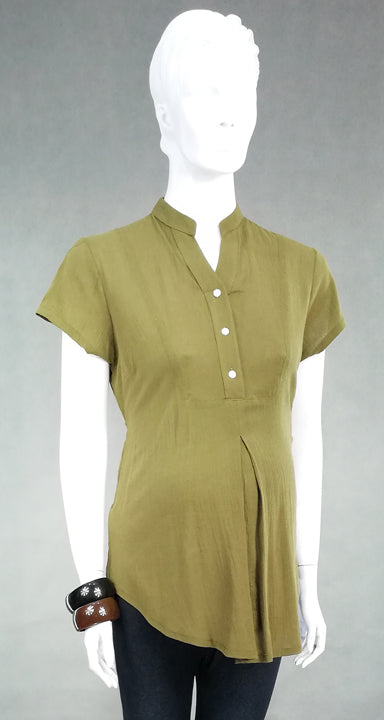 Mommy Plus - Faith Short Sleeve Maternity Blouse (4800361529378)