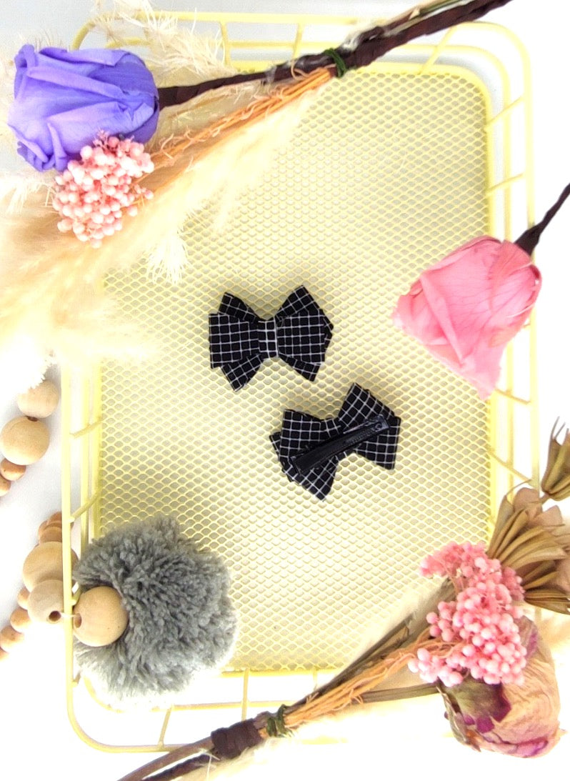 Clean Beauty Society - Maria Double Bow Hair Clip (6572751028258)