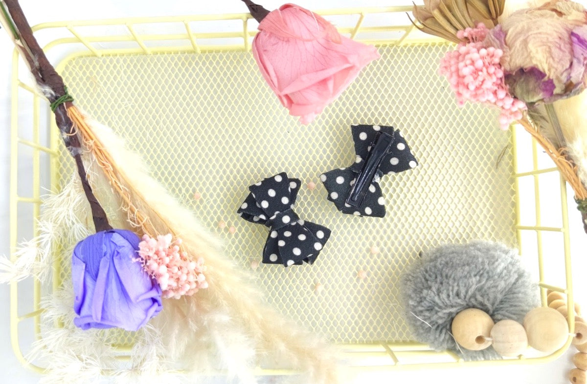 Clean Beauty Society - Maria Double Bow Hair Clip (6572751028258)