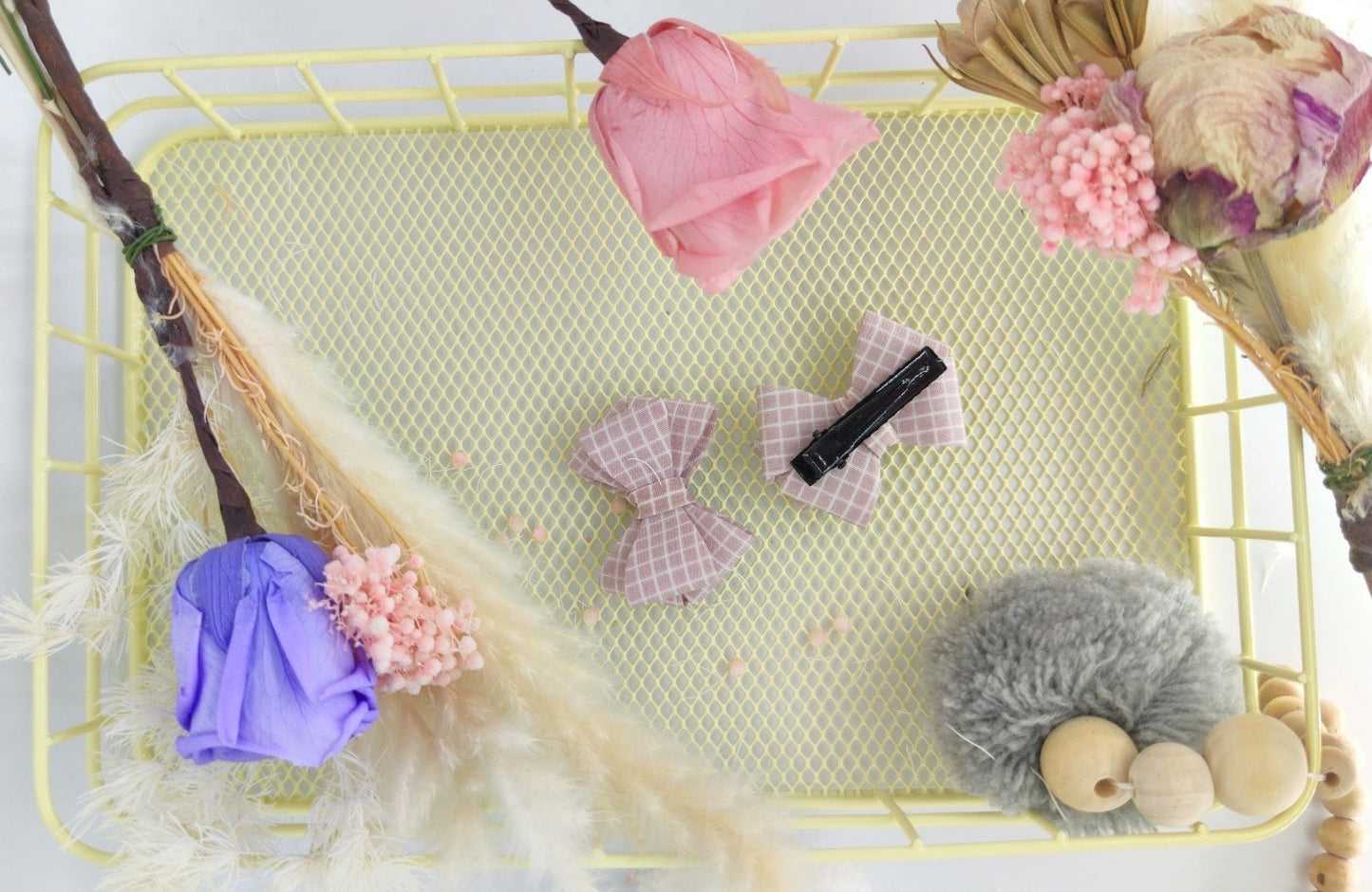 Clean Beauty Society - Maria Double Bow Hair Clip (6572751028258)