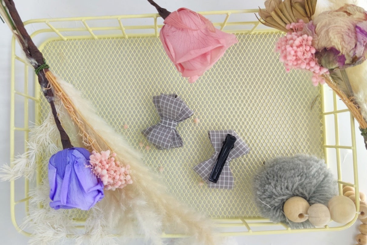 Clean Beauty Society - Maria Double Bow Hair Clip (6572751028258)