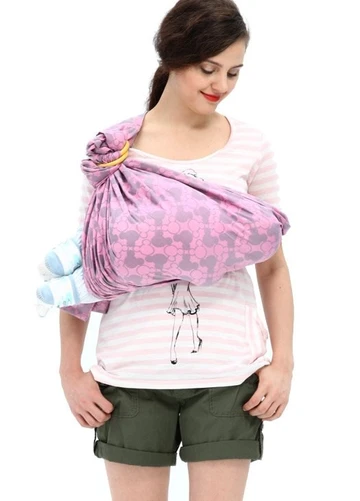 Mamaway - Mickey Kaleidoscopes Baby Ring Sling (4605443276834)