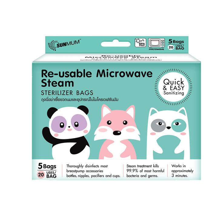 Sunmum - Reusable Microwave Steam Sterilizer Bags (4517499240482)