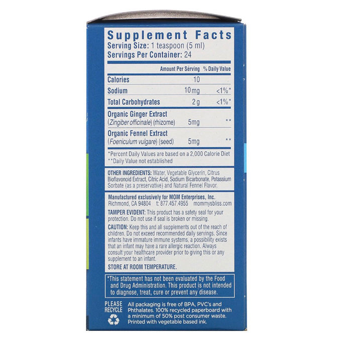 Clean Beauty Society - Mommy's Bliss Gripe Water Original (120 ml) (4838411763746)