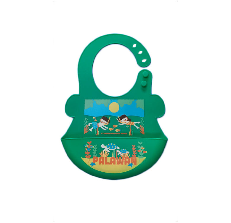 Orange And Peach - Silicone Food Bibs Siargao (4604958015522)