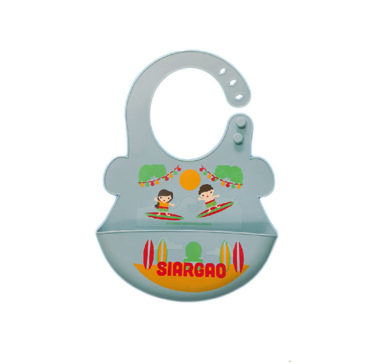 Orange And Peach - Silicone Food Bibs Siargao (4604958015522)