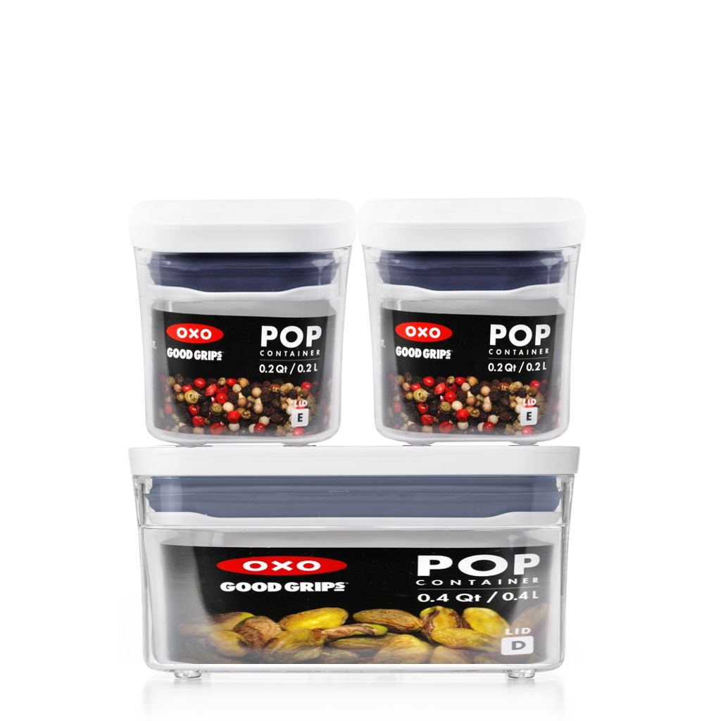 OXO Good Grips POP Container, Three-Piece Starter Set (6544502816802)