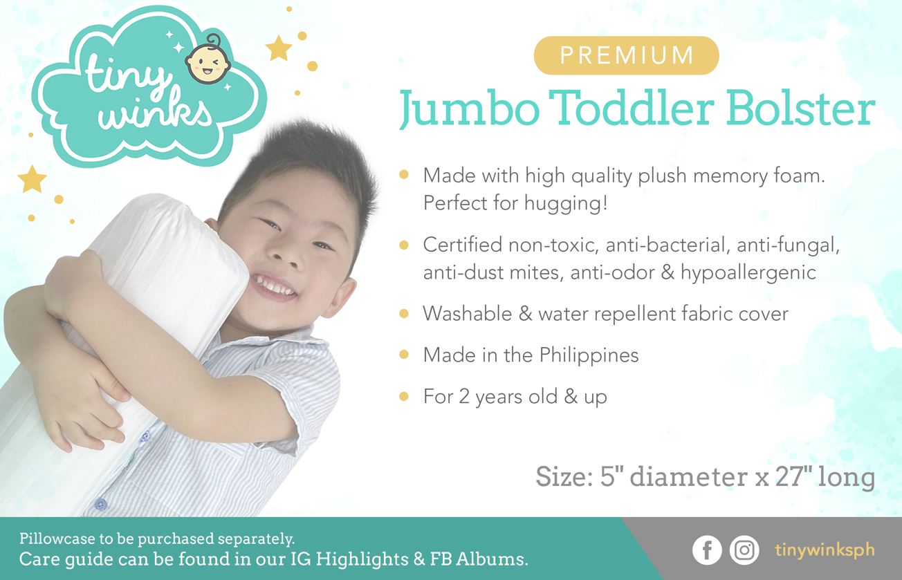 Tiny Winks - Jumbo Bolster Pillow (Memory Foam) Bundle (6924405866530)