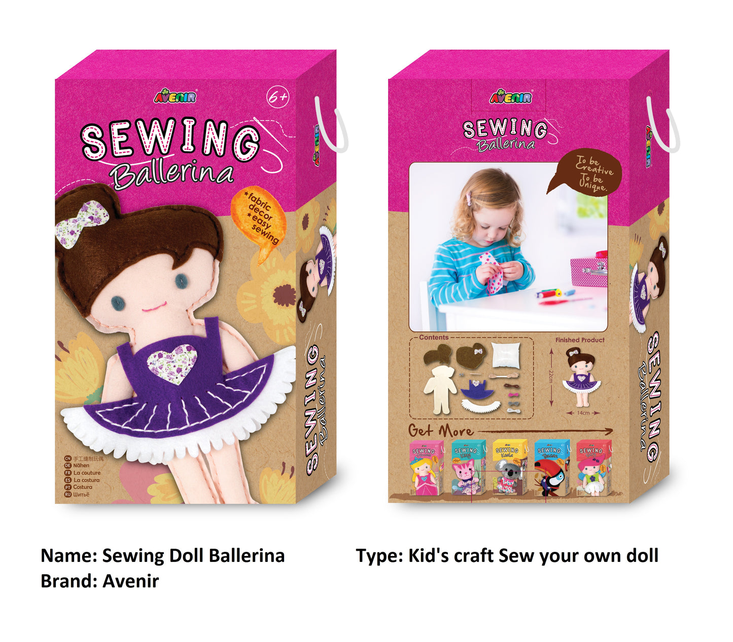 Clean Beauty Society - Avenir Sewing Doll (4532351107106)