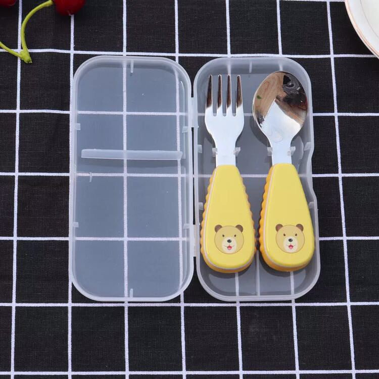 Happy Dragon - Little Hands Spoon and Fork (4550224904226)