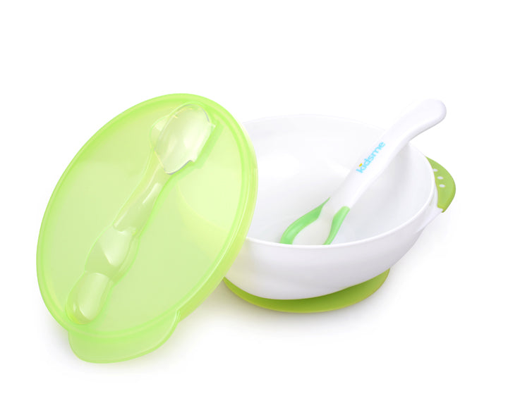 KidsMe - Suction Bowl w/ Ideal Temperature Spoon Set (4798440570914)