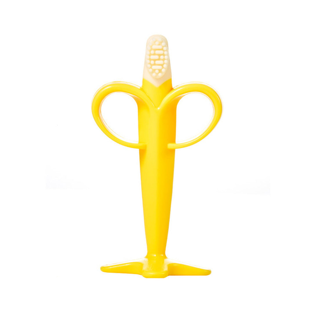 TGM - Silicone Banana Teether & Training Toothbrush (7056453664802)