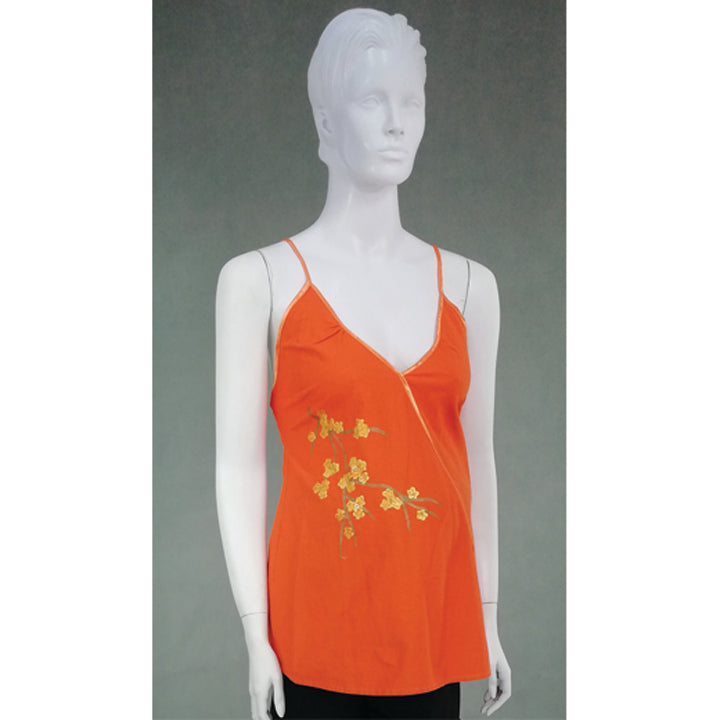 Mommy Plus - Hilda Handpainted Spaghetti Strap Maternity Blouse (4800361005090)