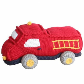 Zubels - Chuck the Firetruck Handknit Cotton Doll (4546839052322)