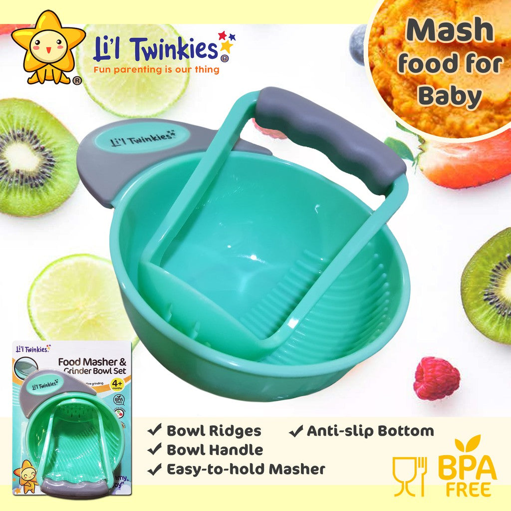 Li'l Twinkies - Food Masher & Grinder Bowl Set (BPA-Free) (6544023158818)