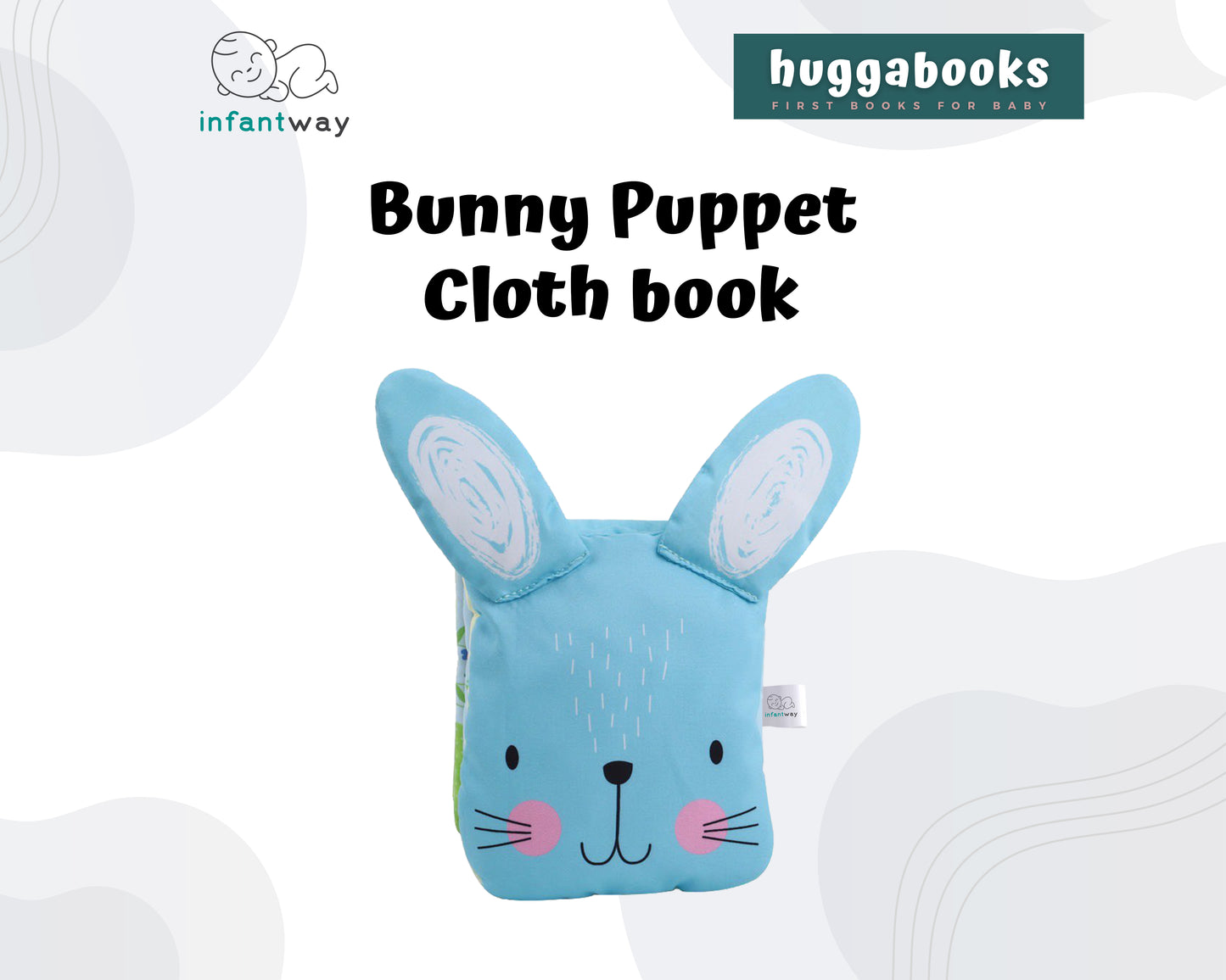 Infantway - Huggabooks Bunny Puppet Cloth Book (6801764155426)
