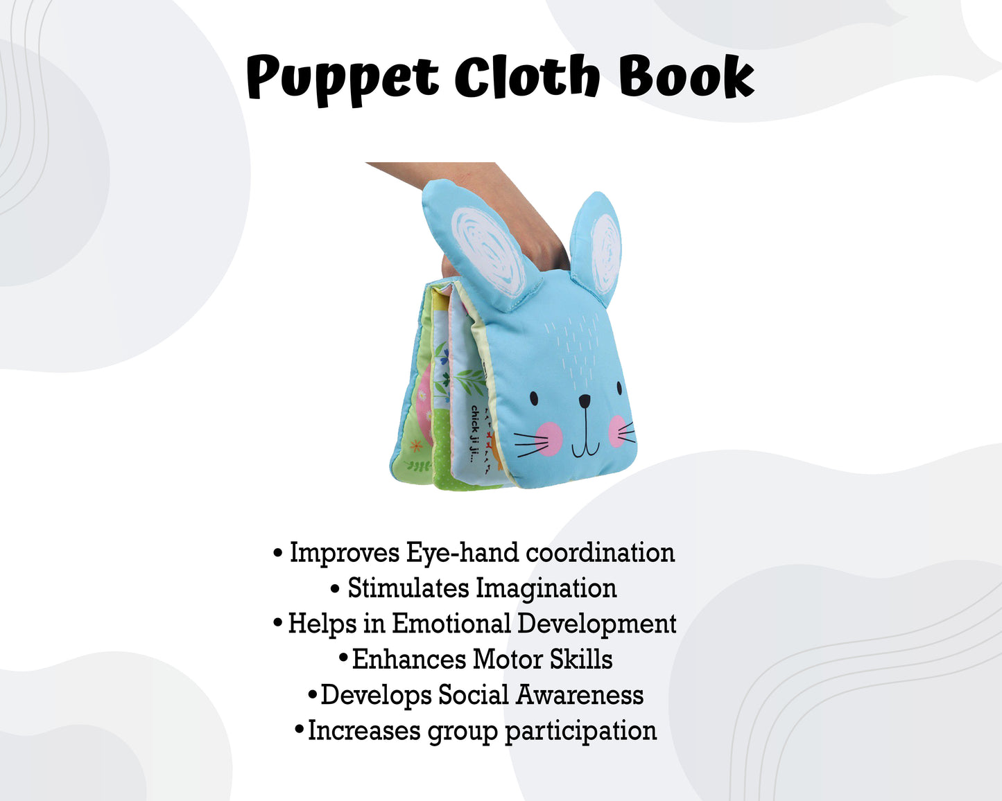 Infantway - Huggabooks Bunny Puppet Cloth Book (6801764155426)