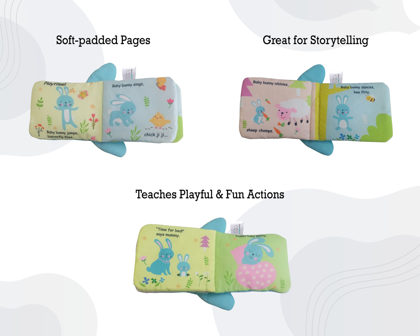 Infantway - Huggabooks Bunny Puppet Cloth Book (6801764155426)
