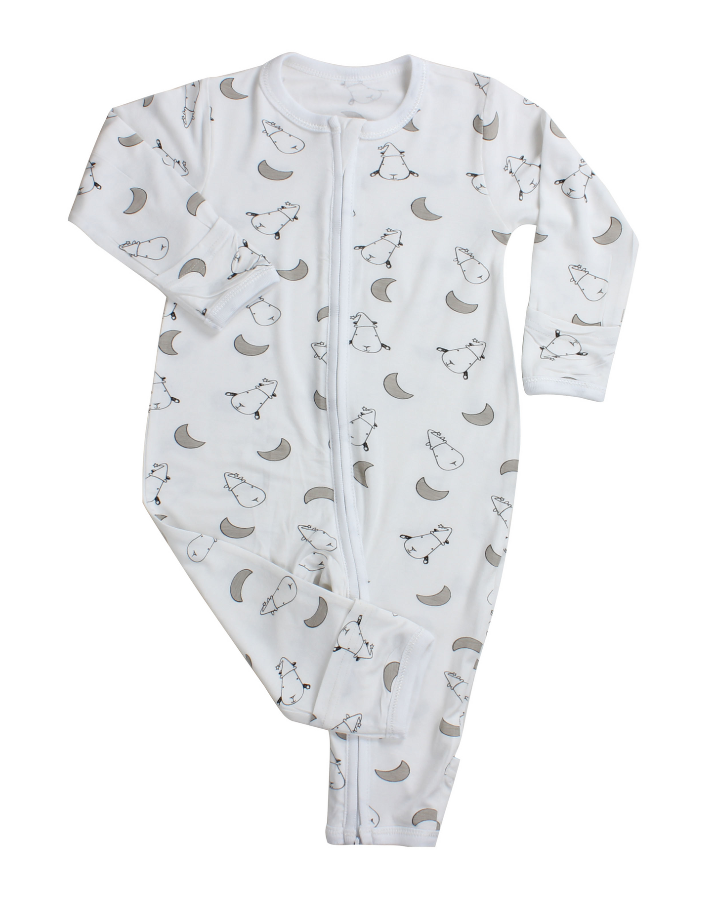 Baa Baa Sheepz - Zip Long Sleeve Romper (4564436320290)
