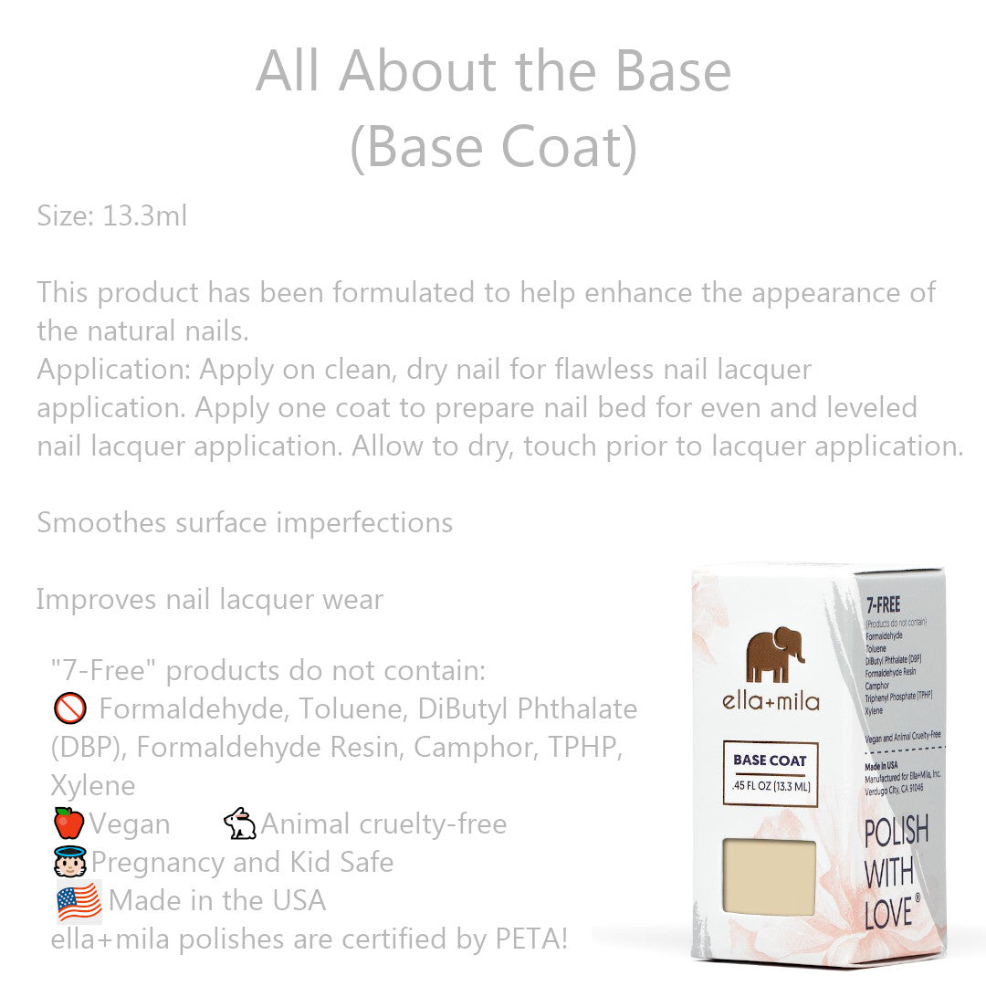 Clean Beauty Society - Ella+Mila All About the Base (Base Coat) (4532365000738)