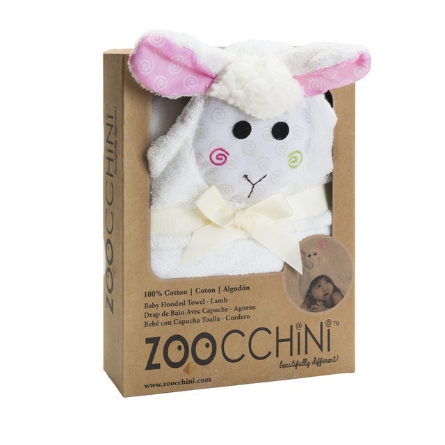 Zoocchini - Lola the Lamb Baby Hooded Towel (4835979919394)
