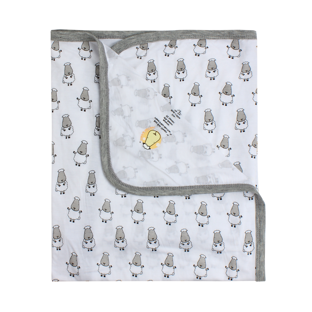 Baa Baa Sheepz - Single Layer Baby Blanket (4544382435362)