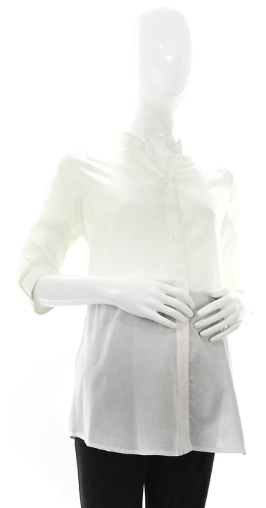 Mommy Plus - Paige Mandarin Collar Quarter Sleeve Blouse (4800361332770)