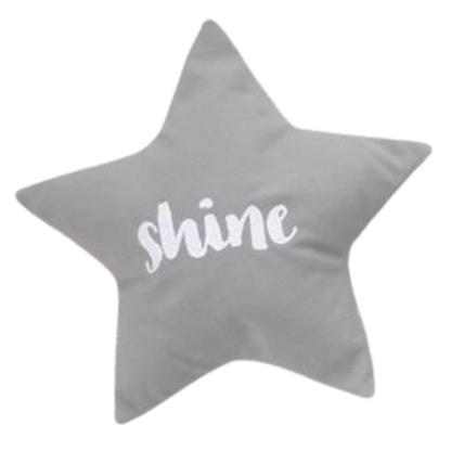 Fun Nest Grey star pillow (7987968770082)
