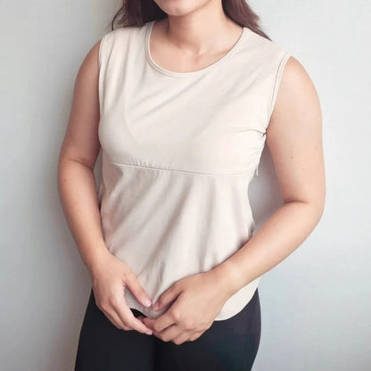 Elation - Breastfeeding Tank Top with Double Zippers (7965582786594)