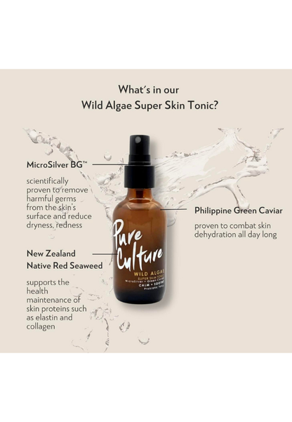 Pure Culture Wild Algae Super Skin Tonic | Toner | MicroSilver BG | For Pimple and Blemish control (7955478347810)