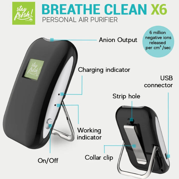 Stayfresh Canada Breathe Clean X6 Personal Air Purifier (7931880308770)