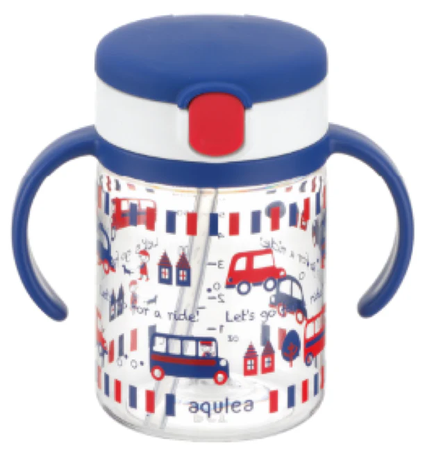 Richell AQ Clear Straw Bottle Mug 200 R (7965630464034)