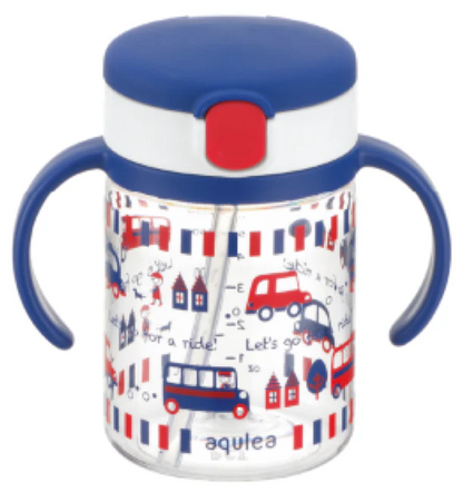 Richell AQ Clear Straw Bottle Mug 200 R (7965630464034)