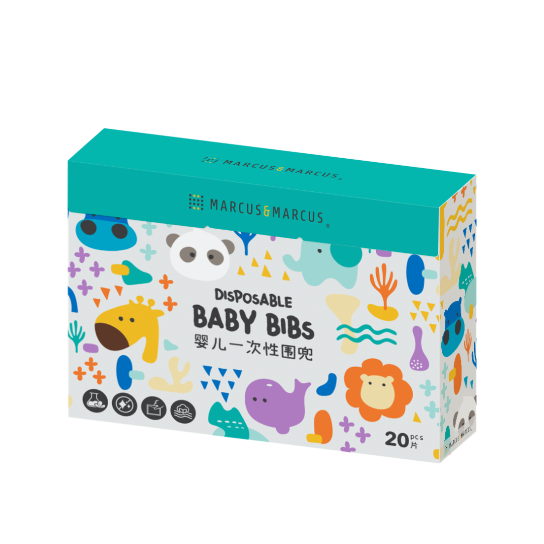 Marcus & Marcus - Disposal Baby Bib - Lucas & Peddle  (20 counts / box) (7608744017954)