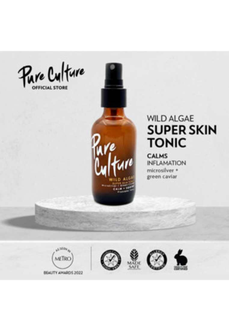 Pure Culture Wild Algae Super Skin Tonic | Toner | MicroSilver BG | For Pimple and Blemish control (7955478347810)