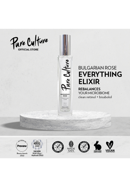 Pure Culture Bulgarian Rose Everything Elixir | Clean Retinol Toner Anti-aging | Collagen | For Dry Skin (7955561676834)