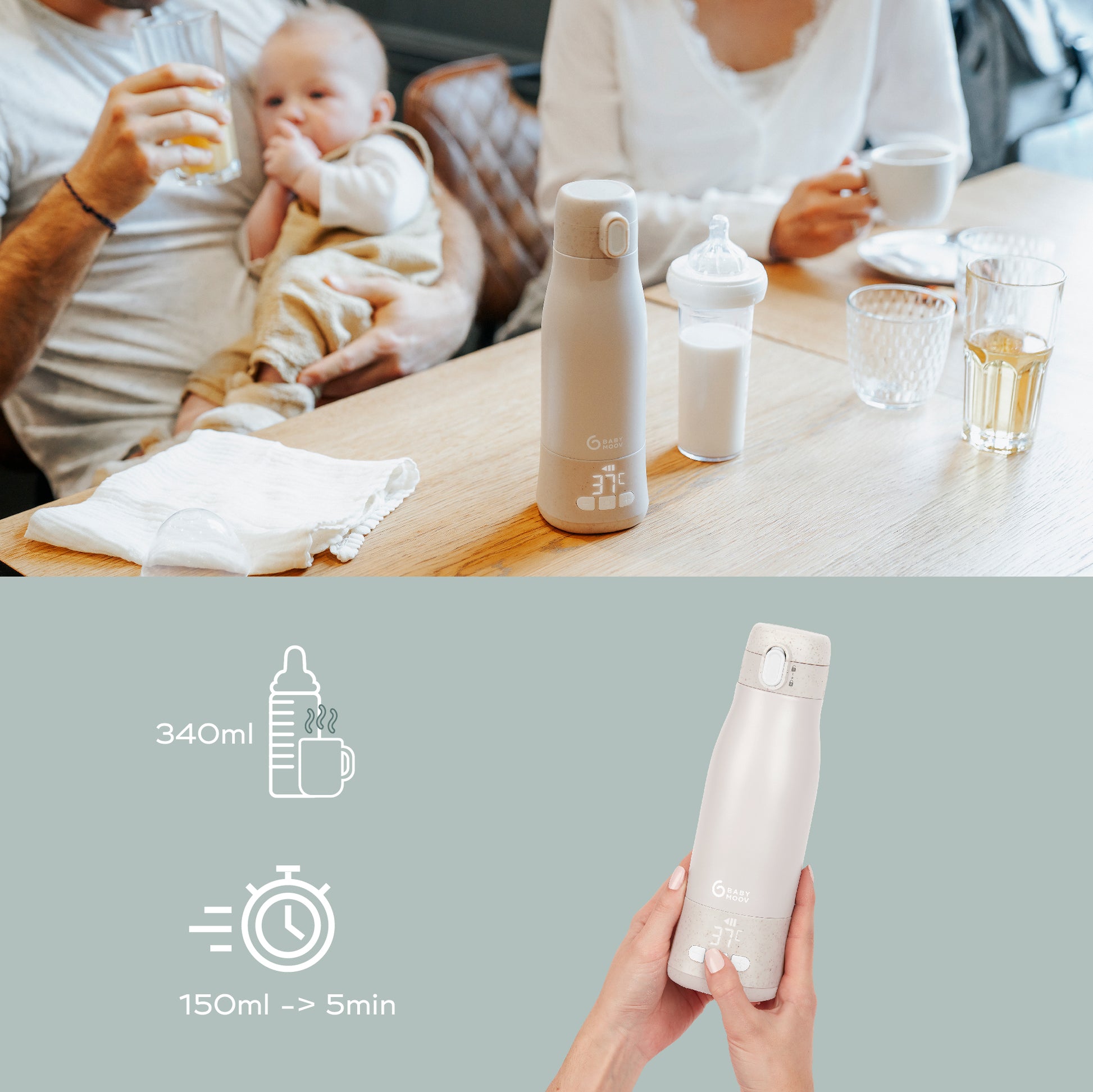 Babymoov Moov and Feed Portable Bottle Warmer (7974992445474)