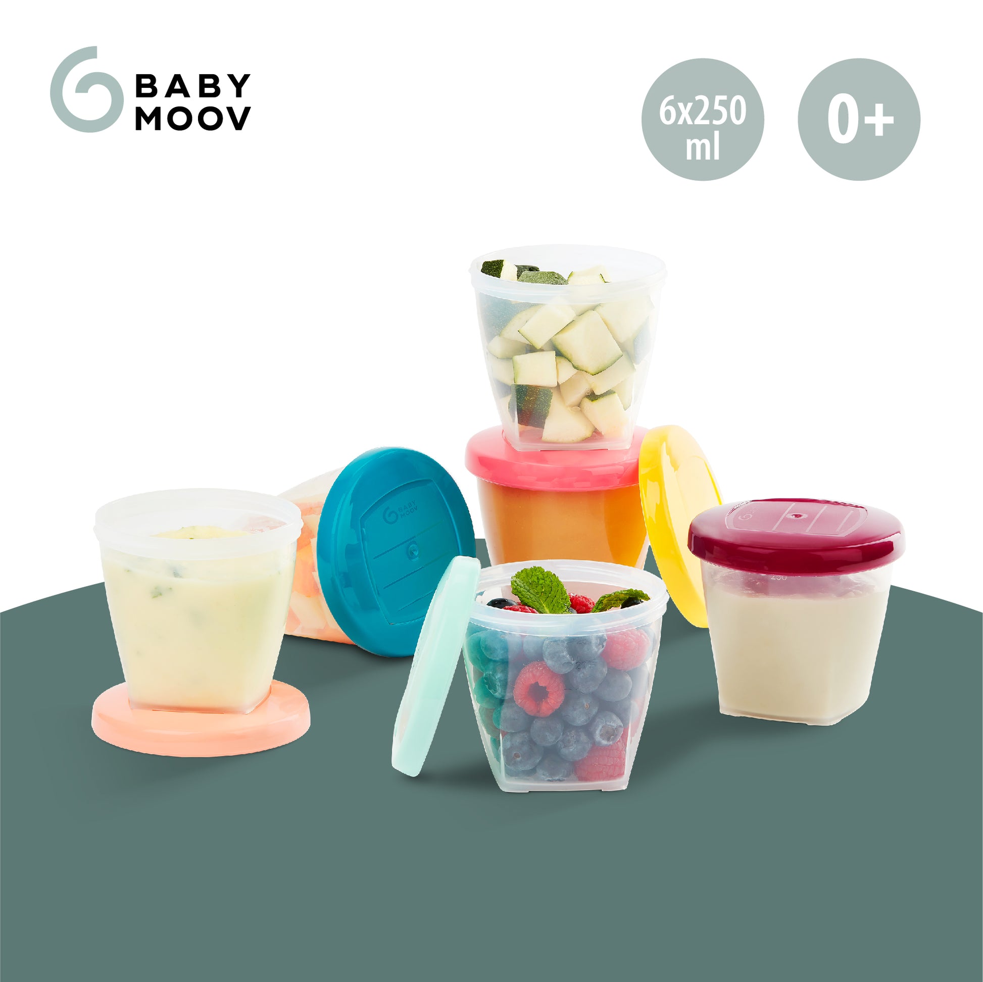 Babymoov - Babybowls 250ml ( x6 ) (7974917734434)