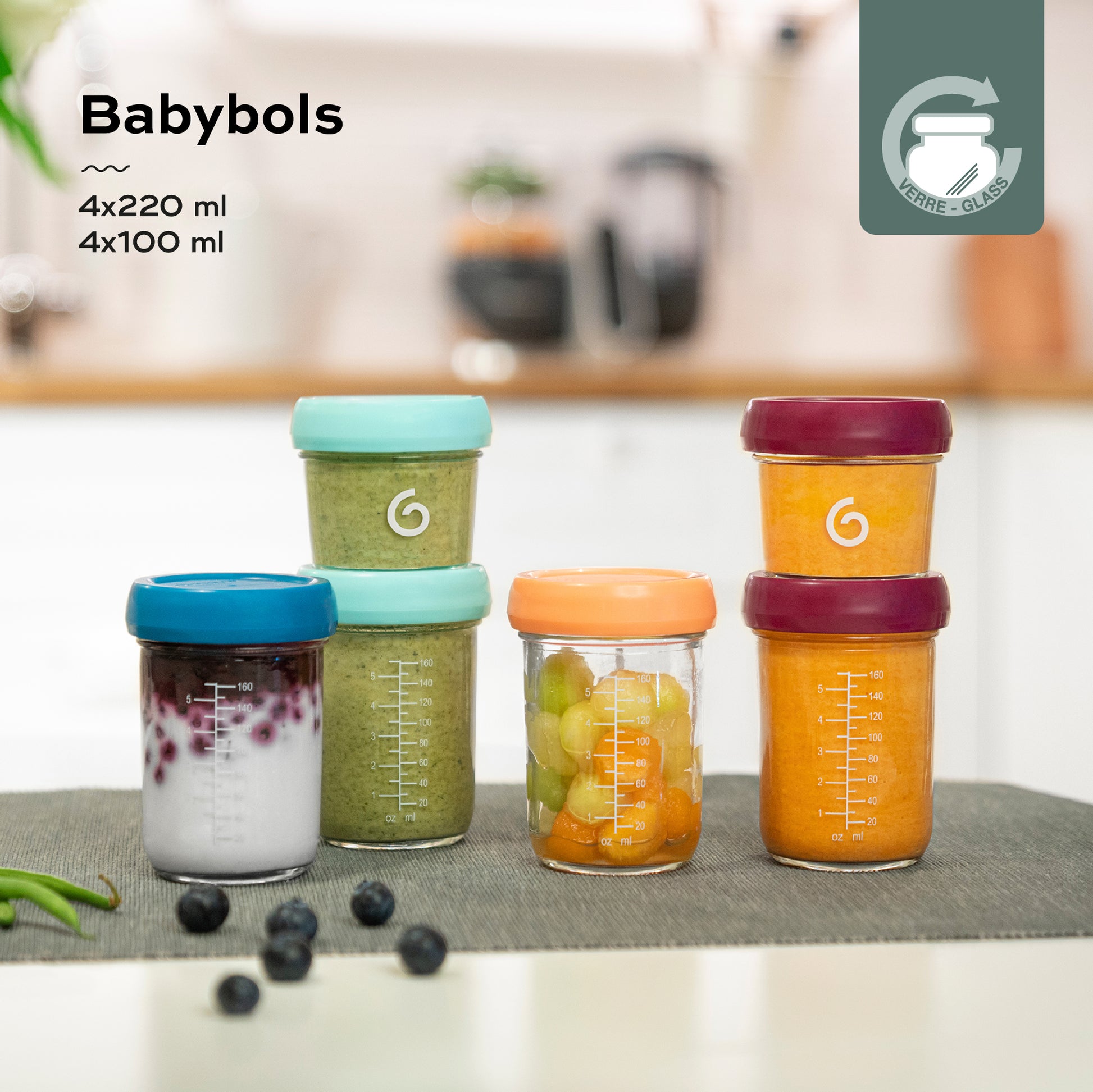 Babymoov - Glass Babybowl Multiset Set of 8 (7974963019810)