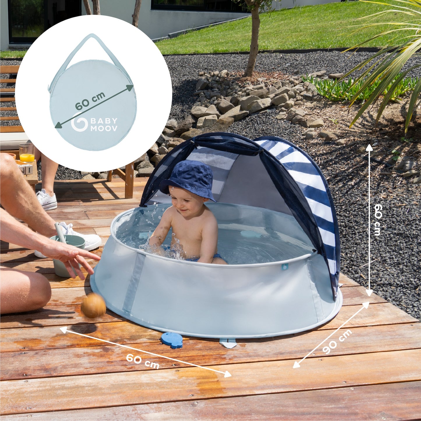 Babymoov Aquani Mariniere 3 in 1 Pool, Playpen, Tent (7974965510178)