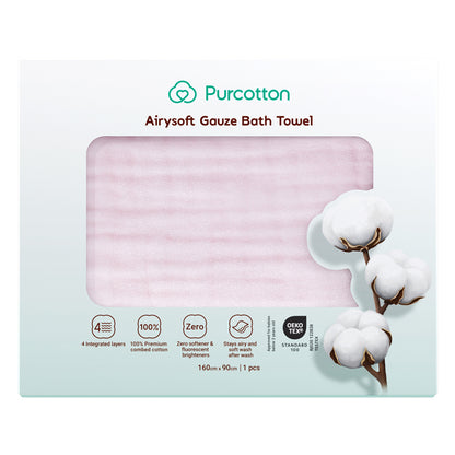 Purcotton Airysoft Gauze Bath Towel (7869777281058)