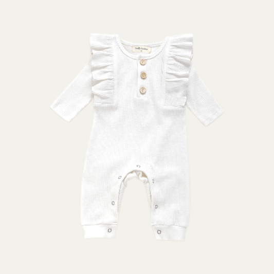 Hello Bubba - Bianca Button Onesie (7969122254882)