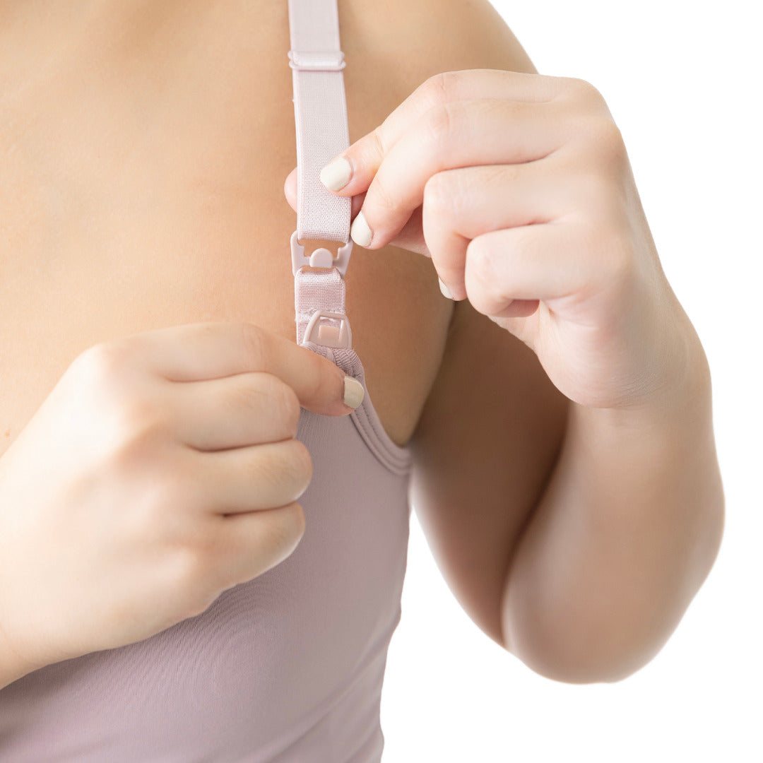 Elation - Nursing and Hands-free Pumping Cami in Blush (7965570367522)