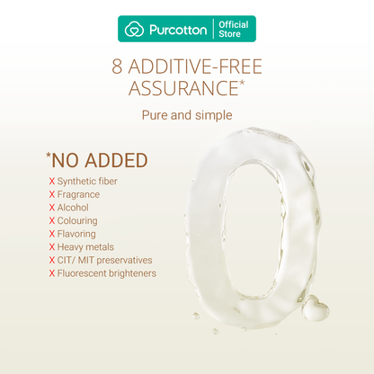 Purcotton Cotton Baby Wet Wipes 20s x 5 Packs (7869385572386)