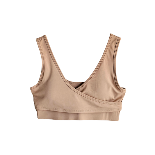 Elation - Nursing and Hands-free Pumping Bra in Caramel (7965557751842)