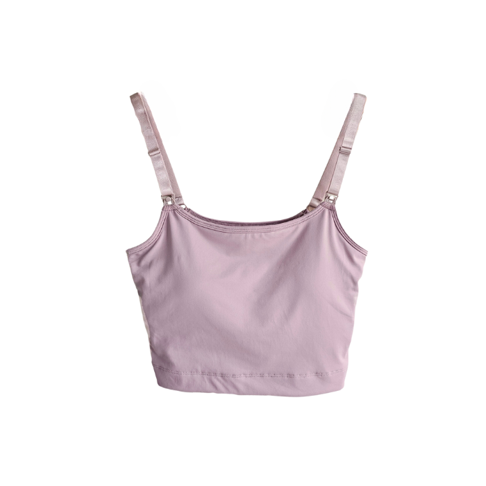 Elation - Nursing and Hands-free Pumping Cami in Blush (7965570367522)