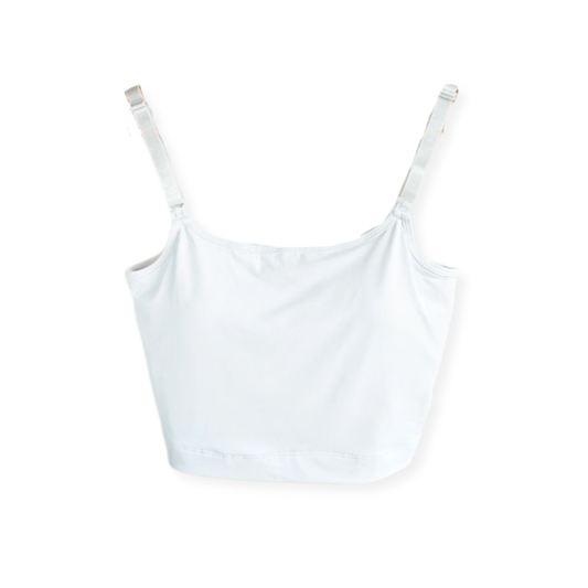 Elation - Nursing and Hands-free Pumping Cami in White (7965575348258)
